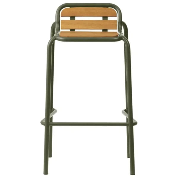 Normann Copenhagen Vig barstol, 75 cm, robiniaträ - mörkgrön