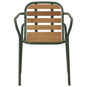 Normann Copenhagen Vig fåtölj, robiniaträ - mörkgrön