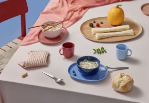 Barn Nuppu Junior bordsservis, blåbär