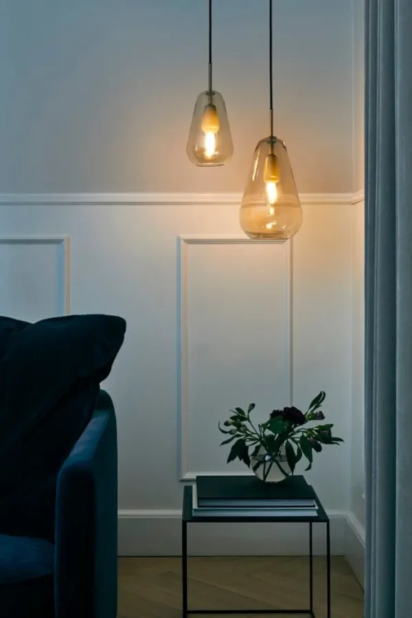 Nuura Anoli 1 pendellampa, liten, guld
