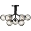 Nuura Apiales 9 taklampa, satin black - optic smoked