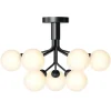 Nuura Apiales 9 taklampa, satin black - opal white