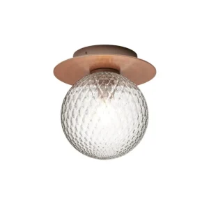 Nuura Liila 1 Outdoor vägg/taklampa, mörk brons - optic clear