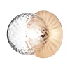 Nuura Liila 1 vägg-/taklampa, liten, nordic gold - klar optik