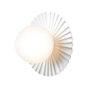 Nuura Liila Muuse vägg-/taklampa, liten, vit - opal