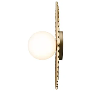 Nuura Liila Muuse vägg-/taklampa, medium, Nordic gold - opal
