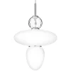 Nuura Rizzatto 43 pendellampa, satinsilver - opalvit
