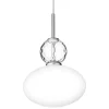 Nuura Rizzatto 32 pendellampa, satinsilver - opalvit