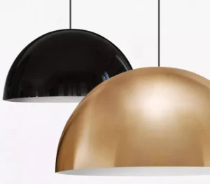 Oluce Sonora 408 pendellampa, guld