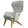 Ornäs Siesta loungefåtölj, ek - beige Orsetto 012