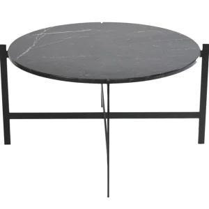 OX Denmarq Deck bord, 80 cm, svart marmor - svart