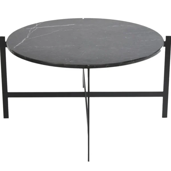 OX Denmarq Deck bord, 80 cm, svart marmor - svart