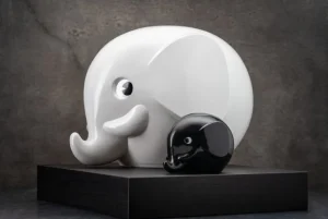 Barn Palaset Maxi Elephant sparbössa, vit