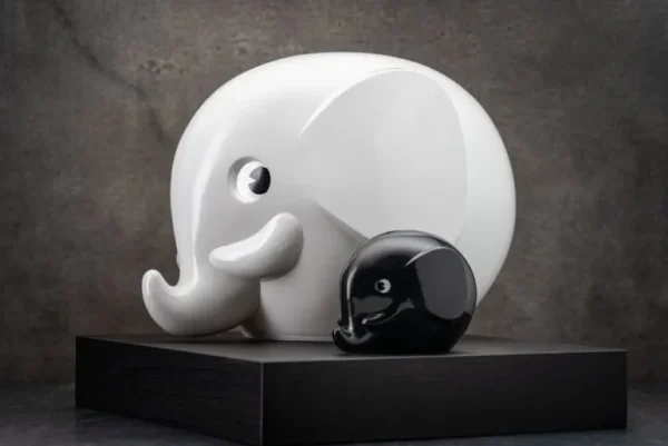 Barn Palaset Maxi Elephant sparbössa, vit