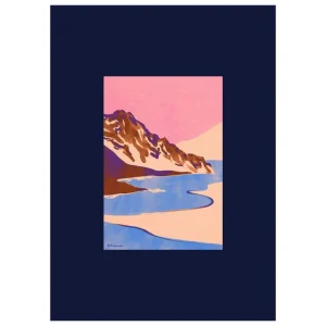 Paper Collective Blue Landscape poster