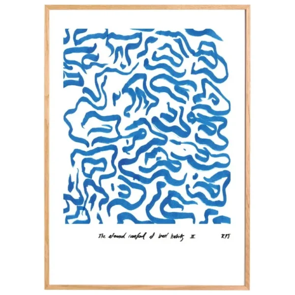 Paper Collective Comfort - Blue poster