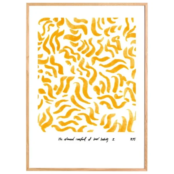 Paper Collective Comfort - Yellow poster