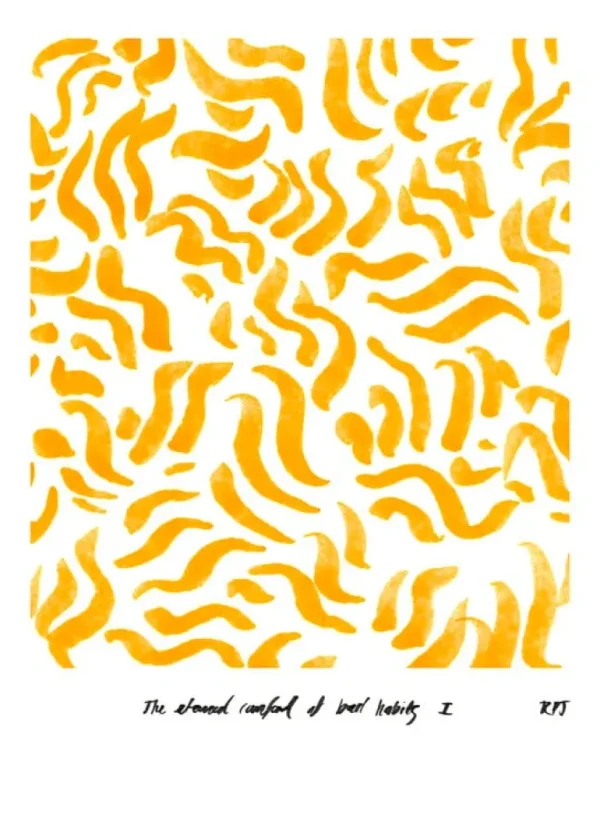 Paper Collective Comfort - Yellow poster