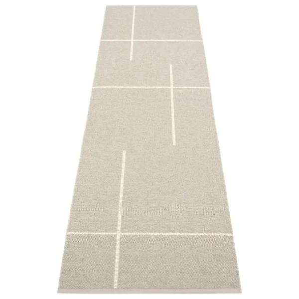 Pappelina Fred matta, 70 x 270 cm, linne - vanilj