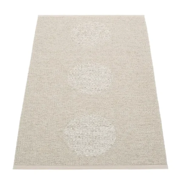 Pappelina Vera 2.0 matta, 70 x 120 cm, linne - stone metallic