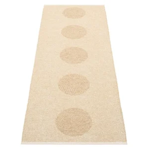 Pappelina Vera 2.0 matta, 70 x 200 cm, beige - beige metallic