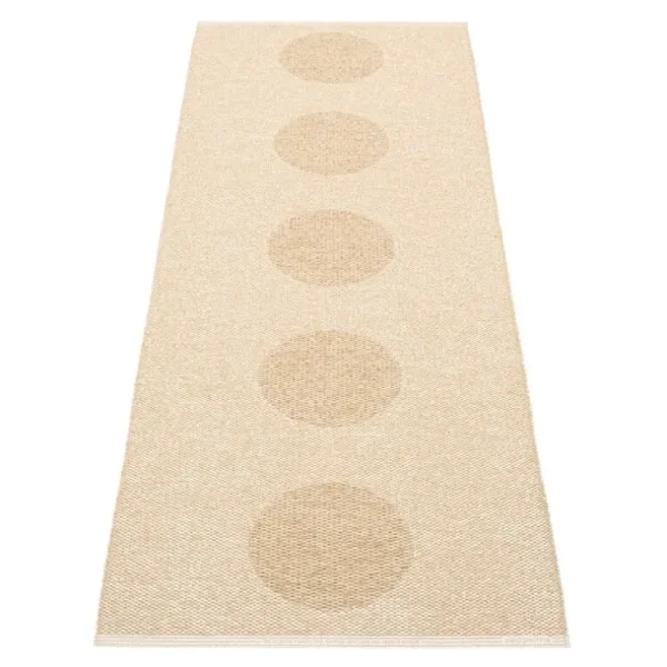 Pappelina Vera 2.0 matta, 70 x 200 cm, beige - beige metallic
