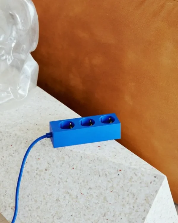 Pedestal Power Bar grenuttag, 2 m, ultra marine