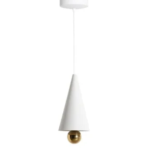Petite Friture Cherry liten LED-pendellampa, vit