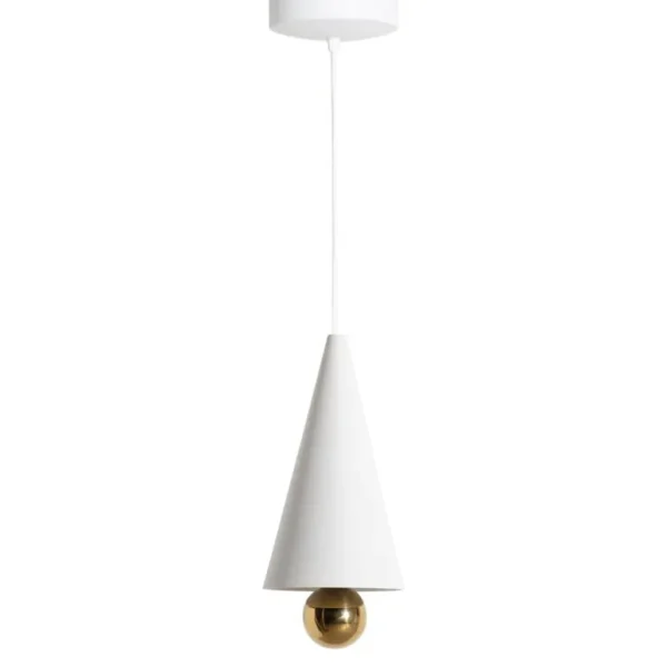 Petite Friture Cherry liten LED-pendellampa, vit