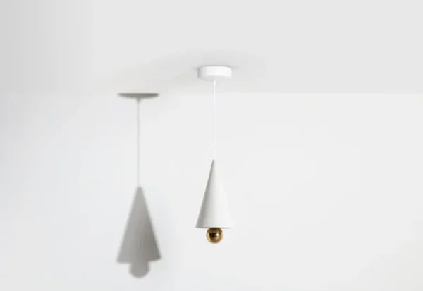 Petite Friture Cherry liten LED-pendellampa, vit