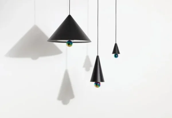 Petite Friture Cherry liten LED-pendellampa, svart