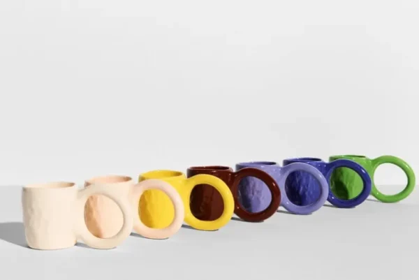 Petite Friture Donut mugg, M, bubbelgum