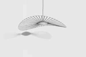 Petite Friture Vertigo Nova pendellampa, 140 cm, svart - vitt glas