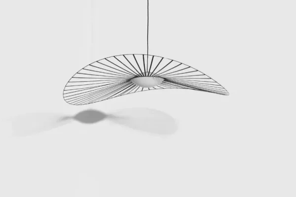 Petite Friture Vertigo Nova pendellampa, 140 cm, svart - vitt glas