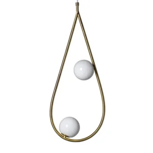 Pholc Pearls 65 pendellampa, mässing
