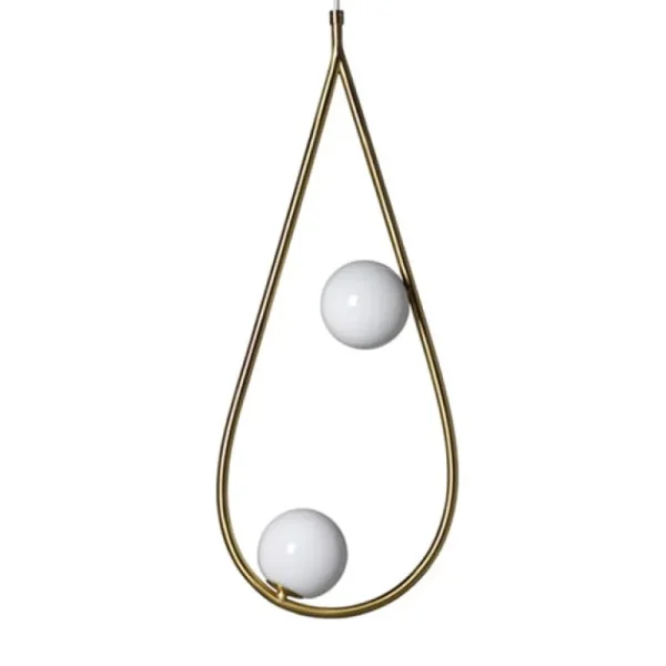 Pholc Pearls 65 pendellampa, mässing