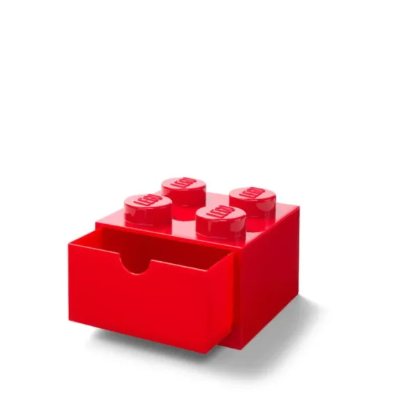 Barn Room Copenhagen Lego Desk Drawer 4, klarröd