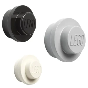 Barn Room Copenhagen Lego klädhängare, 3-pack, grå - svart - vit