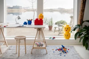 Room Copenhagen Lego Storage Brick 1 rund, blå