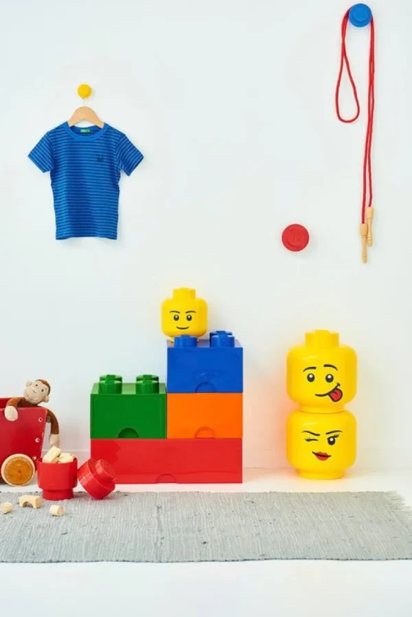 Room Copenhagen Lego Storage Head behållare, S, Boy