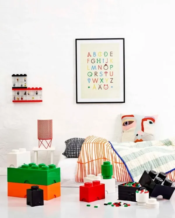 Room Copenhagen Lego Storage Brick 1 rund, blå
