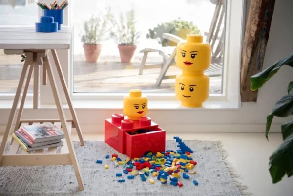 Room Copenhagen Lego Storage Brick 1 rund, blå