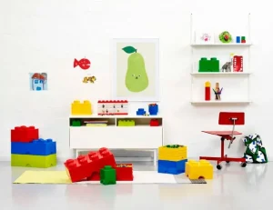 Room Copenhagen Lego Storage Brick 1 rund, blå