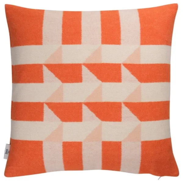 Ru00f8ros Tweed Røros Tweed Kvam kudde, 50 x 50 cm, orange