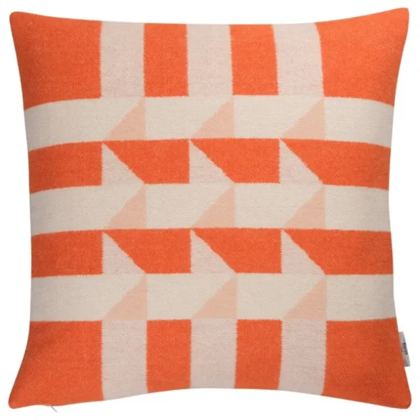 Ru00f8ros Tweed Røros Tweed Kvam kudde, 50 x 50 cm, orange