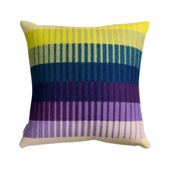 Ru00f8ros Tweed Røros Tweed Åsmund Gradient prydnadskudde, 50 x 50 cm, gul - blå