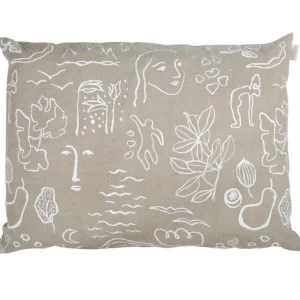 Saana ja Olli Onnenmaa kuddfodral, 60 x 80 cm, beige - vit