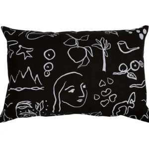 Saana ja Olli Onnenmaa kuddfodral 40 x 60 cm, svart - vit