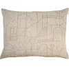 Saana ja Olli Unien talo kuddfodral, 60 x 80 cm, beige - svart