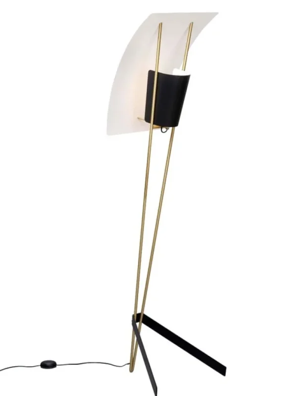 Sammode G30 golvlampa, svart - vit